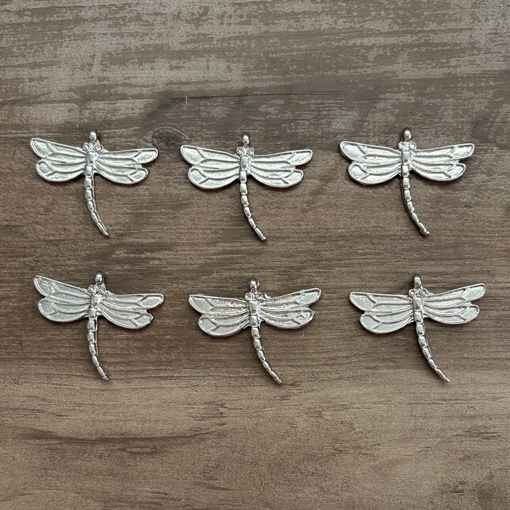 6PCS Dragonfly Charms/ Pendants for Jewelry